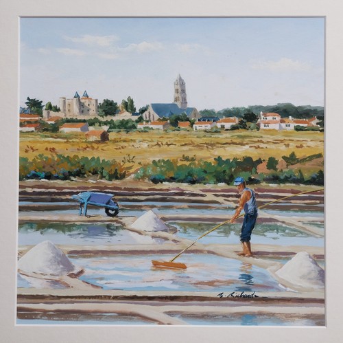 Gouache marais salants