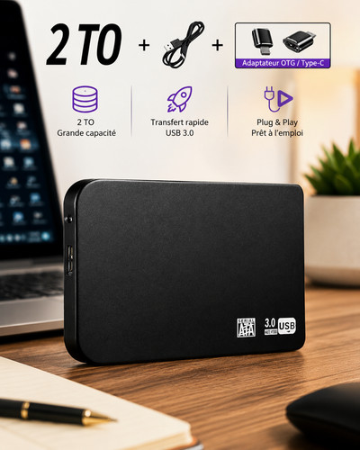 Disque dur externe ssd - dur,