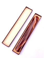 Coupe-papier ouvre-lettre vintage en agate rouge rubanée