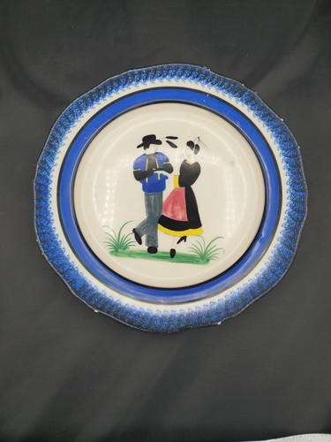 Assiette ancienne couple - assiette, de