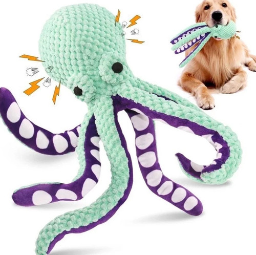 Peluche pieuvre pour chien