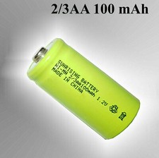 2/3AA 100mAh 1,2V NI-MH / Nimh Rechargeable ( Mini- 29 X 14 MM) Batterie Solaire