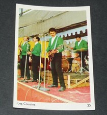 CARTE PHOTO 1963 THE COUSINS BELGIQUE GROUPE ROCK CHANTEUR 60's