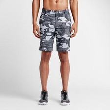 NIKE GOLF MODERN WASHED DOT GOLF SHORTS GREY,WHITE 802703-010 MENS SIZE 38