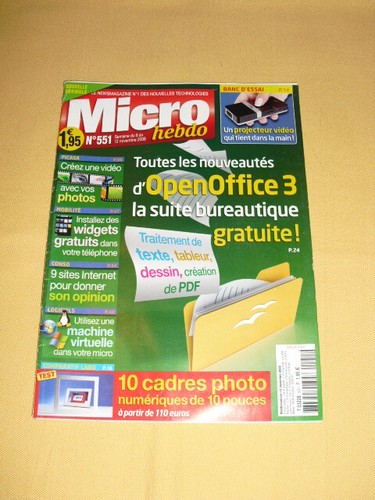 Micro hebdo 551 novembre - micro,