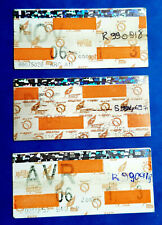 3 TICKETS BILLETS RATP - SNCF - série ORANGE - bande magnétique  - 2° cl- TBE