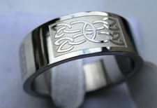 Celtic Knot Ring Band 8mm SIZE 10 11 12 13 316L Steel