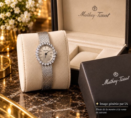 Montre blanc 18k - montre, or