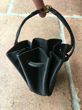 Hermès - Porte monnaie bourse en cuir noir