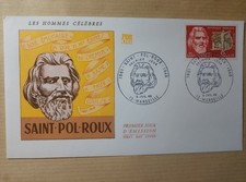 enveloppe premier jour 1968  les hommes celebres saint pol roux