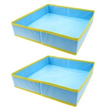 Bac à sable pliable pour enfants, lot de 2 – Bac à sable portable pliable en