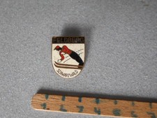 RARE ANCIENNE BROCHE SKI FELDBERG SCHWARZWALD DEUTSCHLAND GERMANY ENAMEL 1960