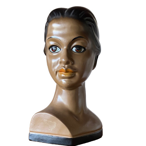 Ancienne statuette tête - ancienne,