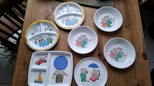 Melamine Plastorex BABAR Lot Assiettes Plateaux 