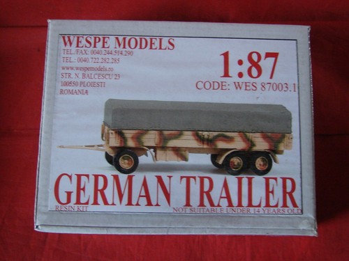 Wespe models german - ho, trailer