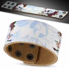 Bracelet motard en cuir à la