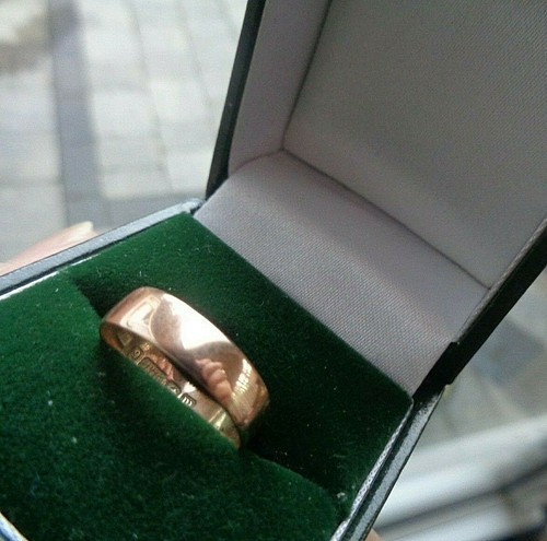 Bague alliage rose gold - bague,
