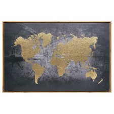 Toile Imprimée "Monde"