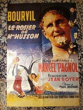 Affiche LE ROSIER DE MME HUSSON 80x120 BOURVIL Jean BOYER Marcel PAGNOL