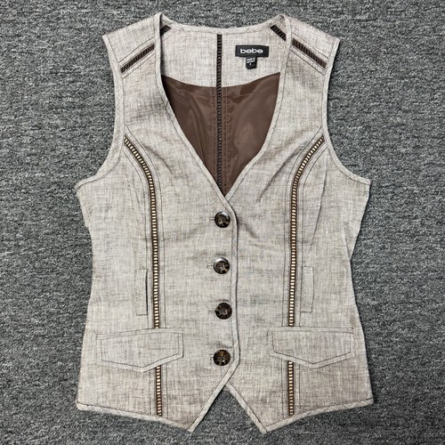 Women y2k bebe brown - bebe, linen