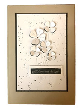 Carte de voeux avec sentiment " "Petit bonheur du jour"