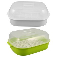 2 Pcs Cuit Vapeur Micro-ondes