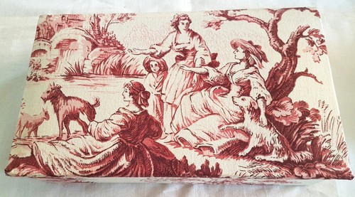 Boite ancienne toile de - toile,