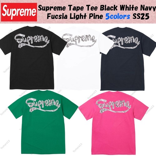Supreme tape tee noir - supreme,