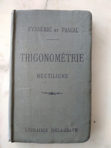 Trigonométrie rectiligne - trigonométrie, de