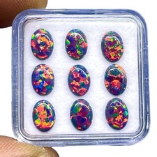 Lot De 9 Pièces Opale Noire