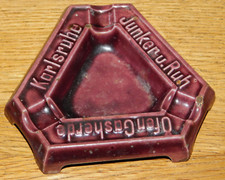 vintage CENDRIER émaillé JUNKER & U.RUH ofen gasherde ASHTRAY karlsruhe GERMANY