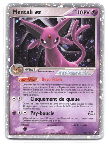 Carte pokémon mentali - mentali, ex