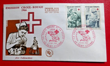 ENVELOPPE  FDC 1er JOUR : 1966  PAIRE  CROIX ROUGE