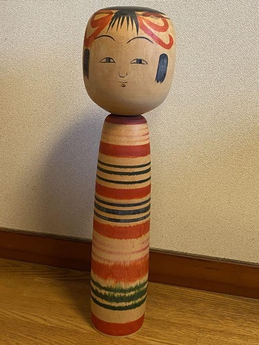 45cmh big kokeshi - kokeshi, by