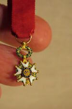 ANCIENNE JOLIE PETITE LEGION D'HONNEUR MEDAILLE MINIATURE OR ET EMAIL REDUCTION
