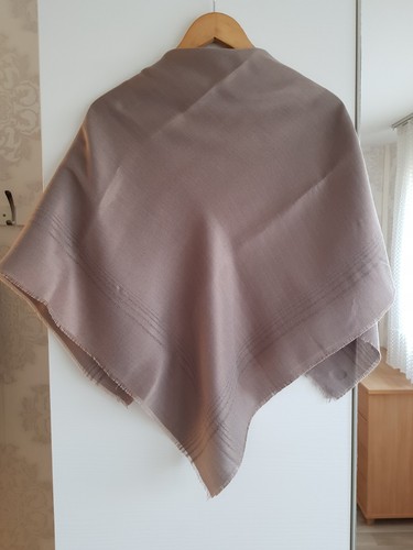 Foulard carré épais marron