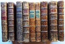 Lot 9 livres  XVIIIe