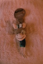 Doudou Pince Attache Tétine Nattou Ane Bleu Gris Neuf