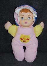 🍀Doudou Poupée Rose Bleu