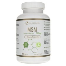 Progress Labs MSM (soufre organique) 500 mg, 250 comprimés