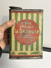 Rare  Bidon A Huile La Semeuse Années 1910 - 1920 Auto Moto Camion Autobus