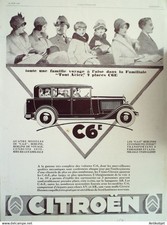 Publicite Auto Citroen C6E 1929