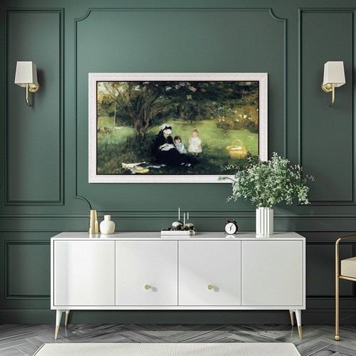 Cadre blanc décoré pour
