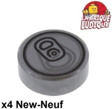 Lego 4x Tile round decorated