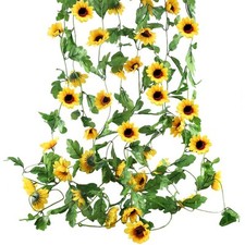 4pcs 2.5m Guirlande Tournesol