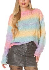 Pull Femme Sfumé Arc-En-Ciel