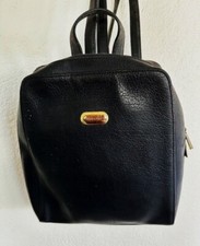 SAC A DOS EN CUIR NOIR GRAINE MARQUE DUOLYNX
