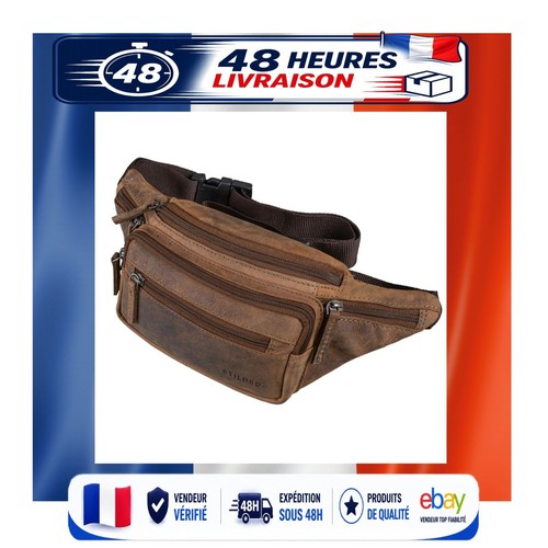 Sac banane vintage cuir - en,