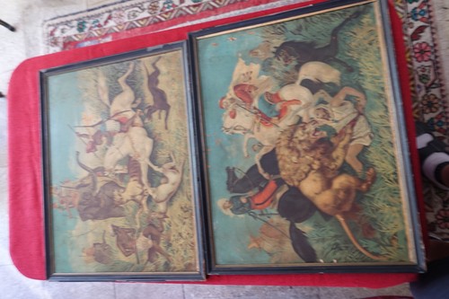 Chromos anciens chasse au - anciens,