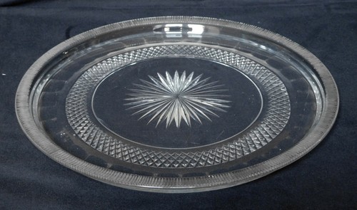 Plat rond cristal - -, creusot